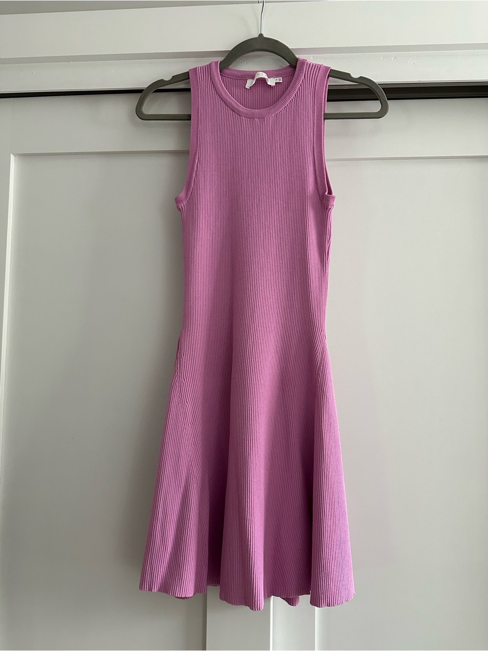 Astr Ribbed Tank Mini Dress in Pink